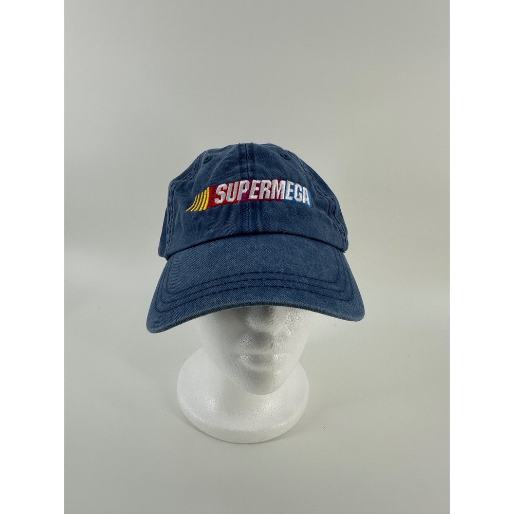 SuperMega Official Merch Navy Blue Embroidered Dad Hat Sportsman Adjustable Cap